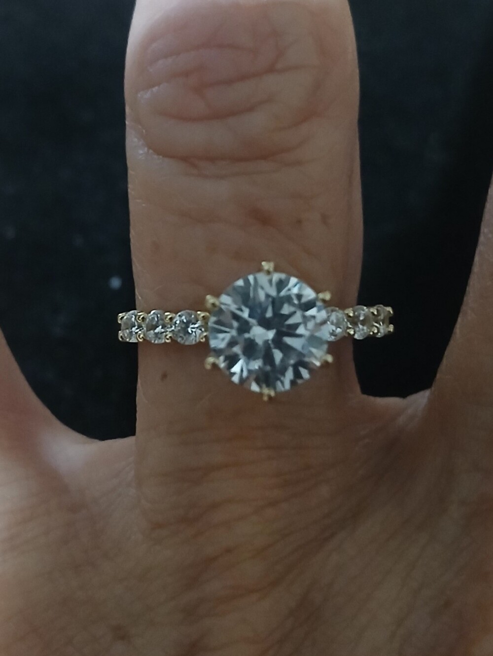 18K Gold Plated Cubic Zirconia Ring